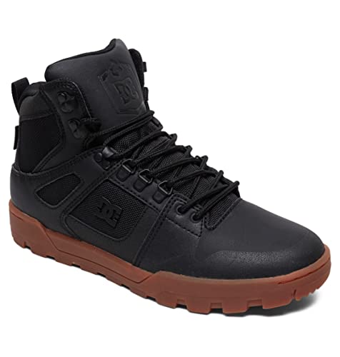 DC Shoes Pure Hi - Wasserabweisende Lederstiefel für Männer Schwarz von DC Shoes