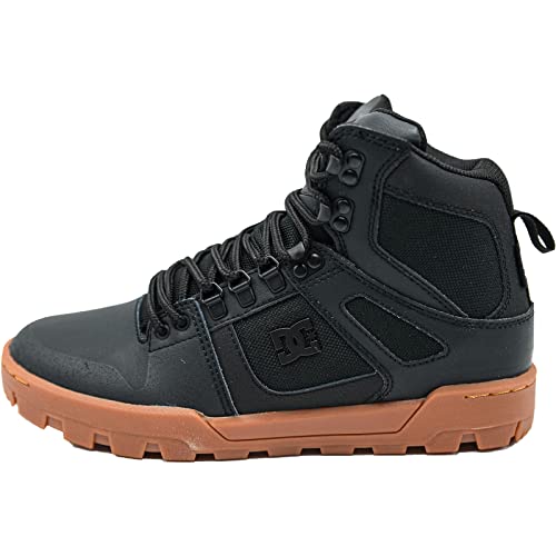 DC Shoes Pure Hi - Wasserabweisende Lederstiefel für Männer Schwarz von DC Shoes