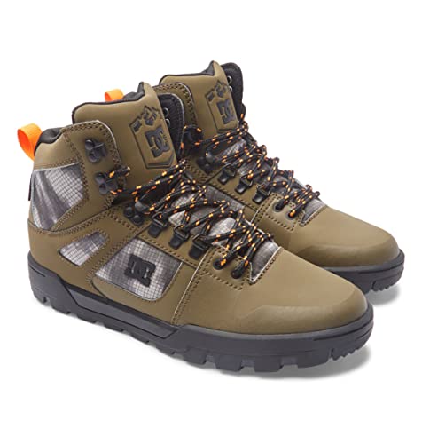 DC Shoes Herren Pure Hi Bootsschuh, Olive/Black, 43 EU von DC Shoes