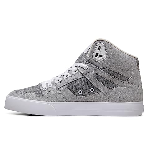 DC Shoes Herren Pure High-top Wc Tx Se Skateboardschuhe, Grey Grey White, 40.5 EU von DC Shoes