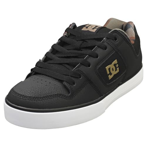 DC Shoes Herren Pure Sneaker, Black/Black/Green, 40.5 EU von DC Shoes