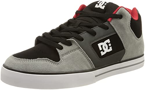 DC Shoes Herren Pure Sneaker, Black/Grey/RED, 38 EU von DC Shoes