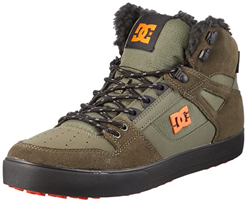 DC Shoes Herren Pure Sneaker, Dusty Olive/ORANGE, 38 EU von DC Shoes