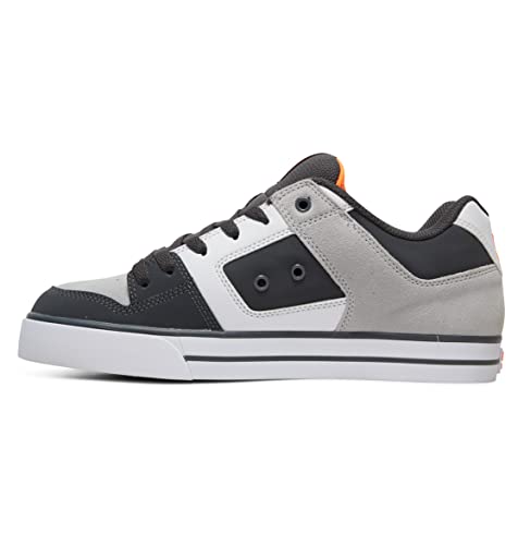 DC Shoes Herren Pure Sneaker, Grau (Dark Grey/Orange Go0) von DC Shoes