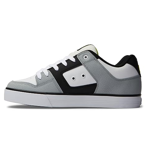 DC Shoes Herren Pure Sneaker, White/Lime, 55 EU von DC Shoes