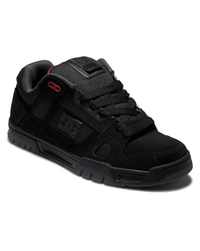 DC Shoes Herren Stag Sneaker, Black/Grey/RED, 39 EU DC Shoes Herren Stag Sneaker, Black/Grey/RED, 39 EU von DC Shoes