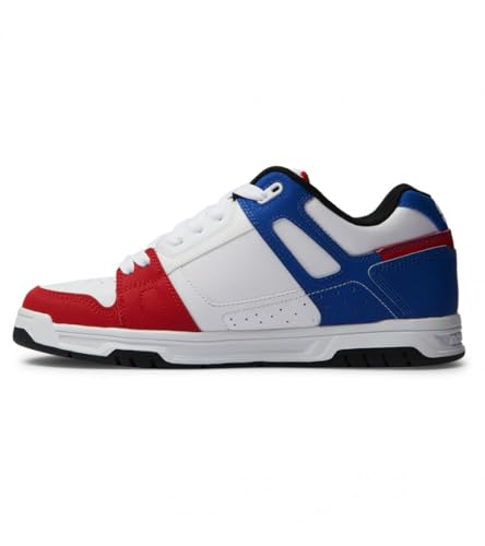 DC Shoes Herren Stag Sneaker, RED/White/Blue, 42 EU von DC Shoes