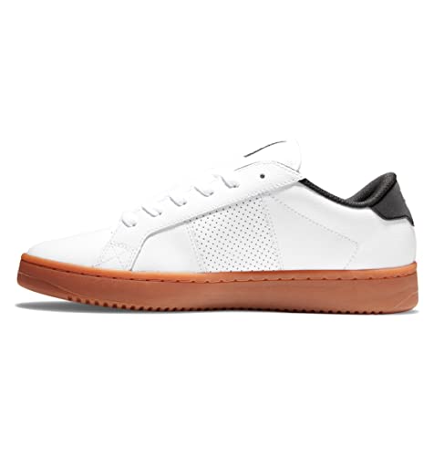 DC Shoes Herren Striker-Leather Shoes for Men Sneaker, White/White/Gum, 46 EU von DC Shoes