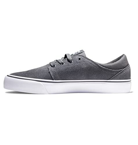 DC Shoes Herren Trase-Suede Shoes for Men Sneaker, Grey/Grey/RED, 42.5 EU von DC Shoes