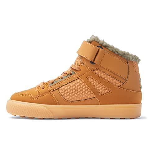 DC Shoes Jungen Pure HIGH TOP Winter Skateboardschuhe, Braun (Wheat We9) von DC Shoes