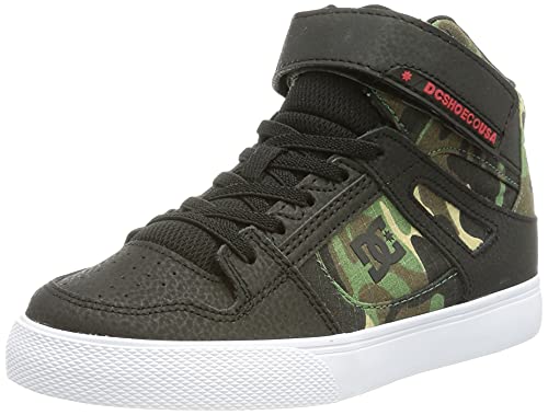 DC Shoes Jungen Pure High-top Ev - High-top Leather Shoes Sneaker, Black Camo, 30 EU von DC Shoes