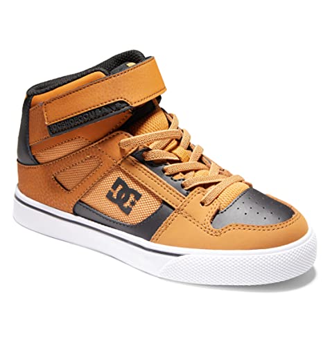 DC Shoes Jungen Ren high-top Ev - lædersko til børn Sneaker, Wheat Black, 32.5 EU von DC Shoes