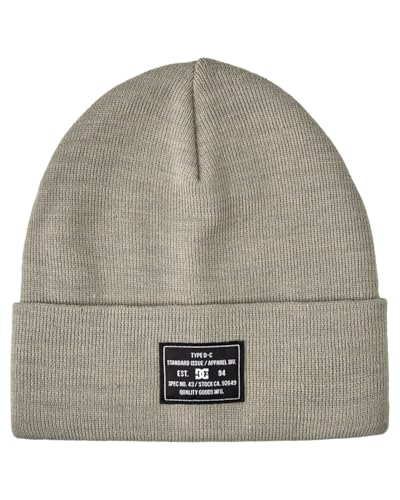DC Shoes Label - Beanie for Men - Mütze - Männer - One Size - Grau von DC Shoes