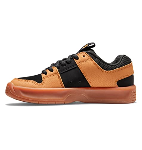 DC Shoes Lynx Zero-Leather Shoes for Kids Sneaker, Wheat/Black, 34.5 EU von DC Shoes