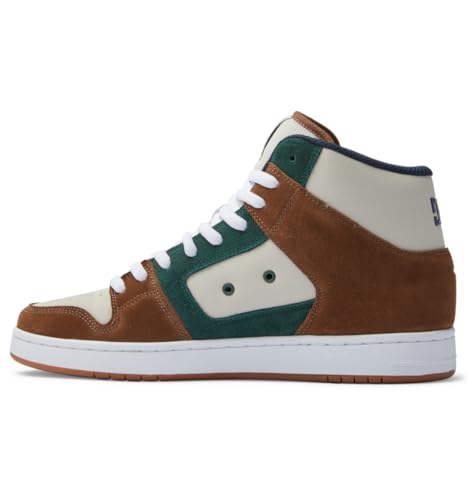 DC Shoes Manteca 4 Hi S - High-Top Leather Skate Shoes for Men - High-Top Leder-Skate-Schuhe - Männer - 41 - Braun von DC Shoes