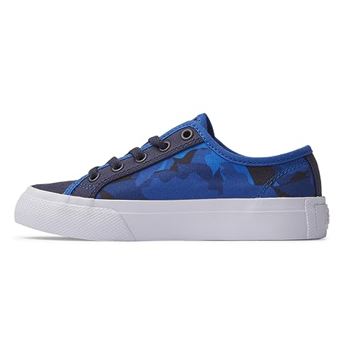 DC Shoes Manual Sneaker, Shady Blue/ORANGE, 33 EU von DC Shoes