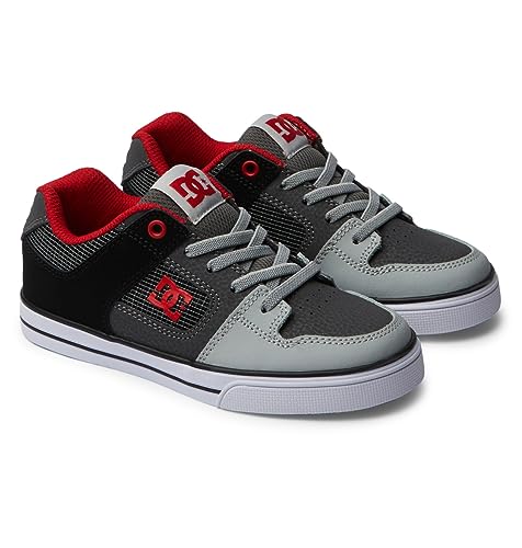 DC Shoes Pure Elastic Sneaker, RED/Heather Grey, 33.5 EU von DC Shoes