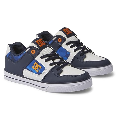 DC Shoes Jungen Pure Elastic Sneaker, Shady Blue Orange, 38 EU von DC Shoes