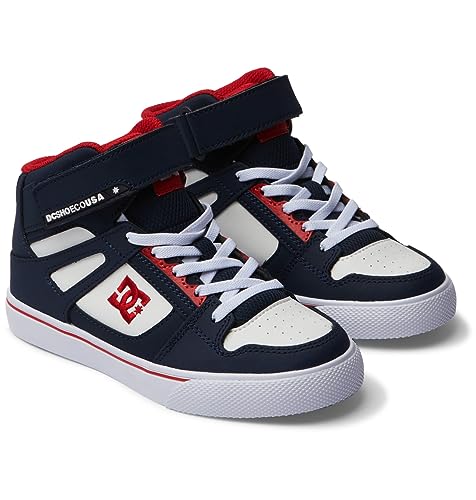 DC Shoes Jungen Pure High-top Ev Sneaker, Dc Navy Ath Red, 32 EU von DC Shoes