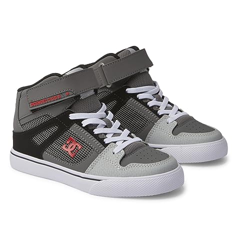 DC Shoes Pure High-Top EV Sneaker, RED/Heather Grey, 28 EU von DC Shoes