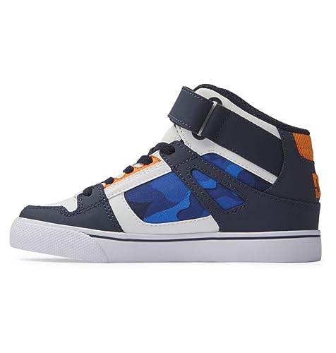 DC Shoes Pure High-Top EV Sneaker, Shady Blue/ORANGE, 35 EU von DC Shoes