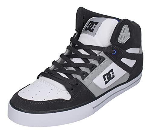 DC Shoes Pure High-Top WC, Skateboardschuhe für Herren, Grau / Weiß / Blau., 42.5 EU von DC Shoes