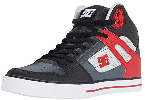 DC Shoes Pure High-Top WC, Skateboardschuhe für Herren, Grau / Rot., 44 EU von DC Shoes