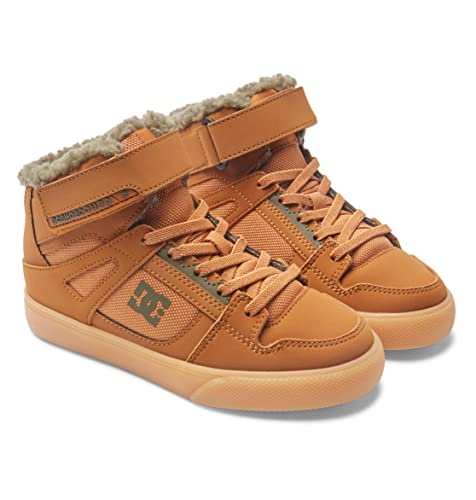 DC Shoes Pure High WNT - High-Top-Winterstiefel mit elastischen Schnürsenkeln für Kinder Beige von DC Shoes