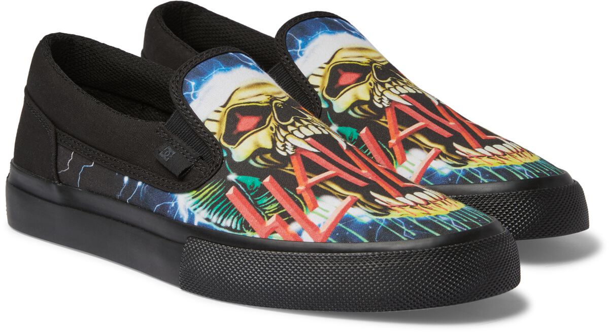 DC Shoes Sneaker - Slayer Manual Slip - EU41 bis EU45 - für Männer - Größe EU42 - schwarz  - Lizenziertes Merchandise! von DC Shoes