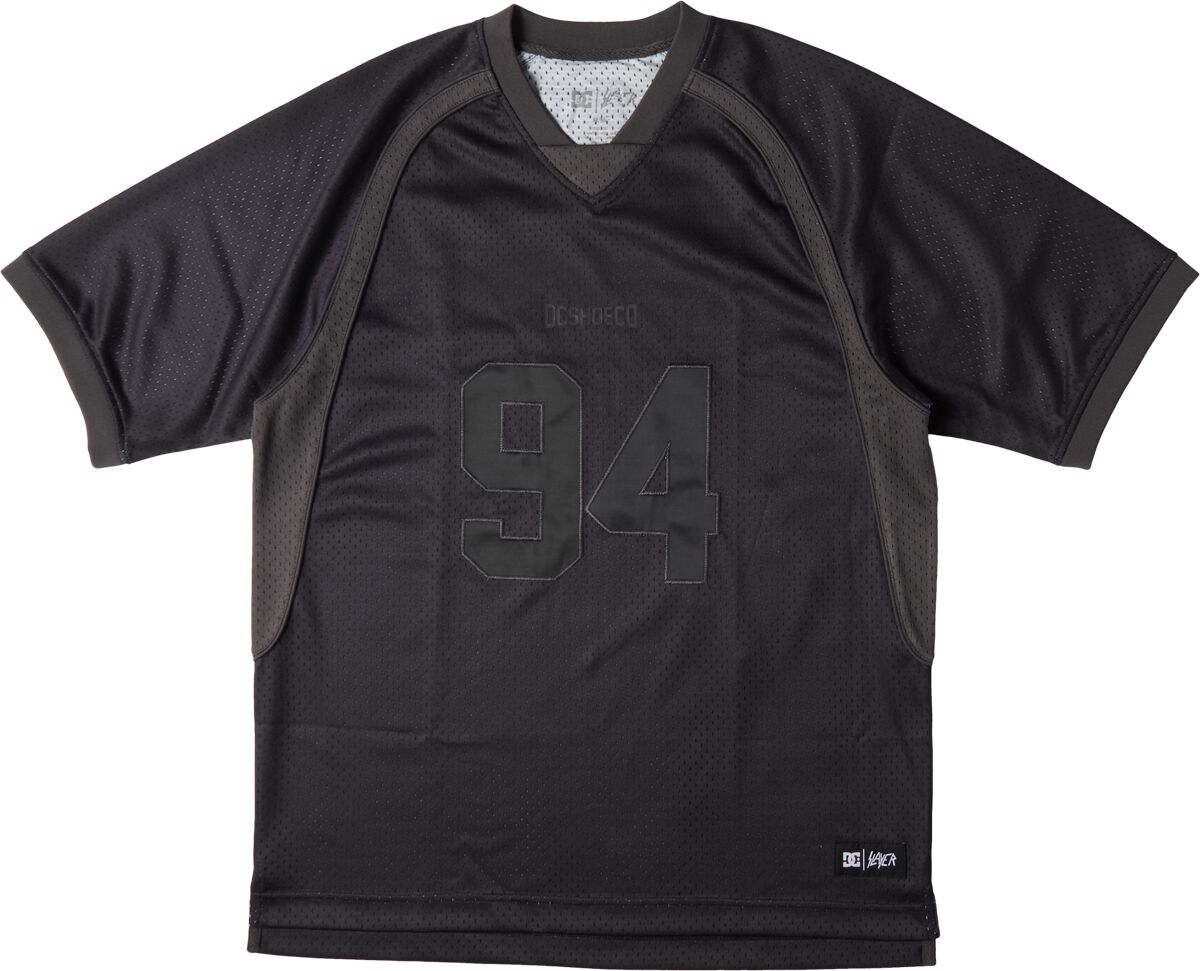 DC Shoes Trikot - Slayer Football Jersey - S bis XXL - für Männer - Größe L - schwarz  - Lizenziertes Merchandise! von DC Shoes