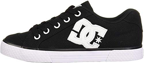 DC Women's Chelsea TX Skate Shoe, Black/White/Black, 7 M US von DC Shoes