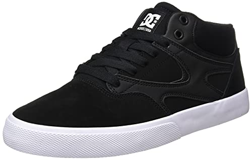 Dcshoes Herren Kalis Vulc Leather Mid-Top Shoes Sneaker, Schwarz, 42.5 EU von DC Shoes