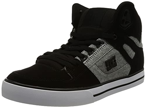 DC Shoes Herren Pure high-top - lederen schoenen Sneaker, Schwarz, 44 EU von DC Shoes