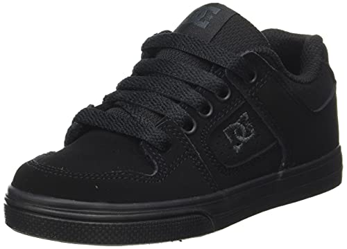 DC Shoes Jungen Pure - Leather Shoes Sneaker, Schwarz, 28 EU von DC Shoes