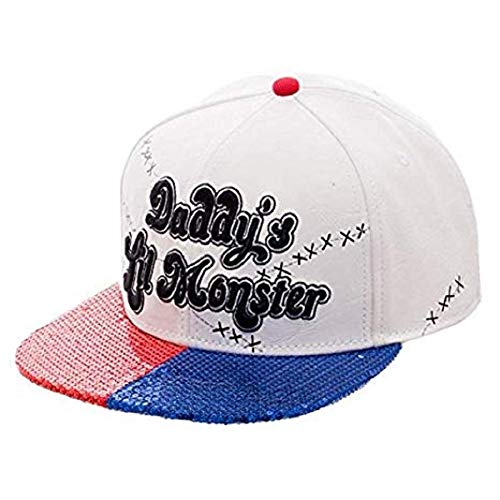 Offizielle Suicide Squad Daddys Lil Monster Pailletten Bill Snapback Cap Mütze - Einheitsgröße von DC Universe