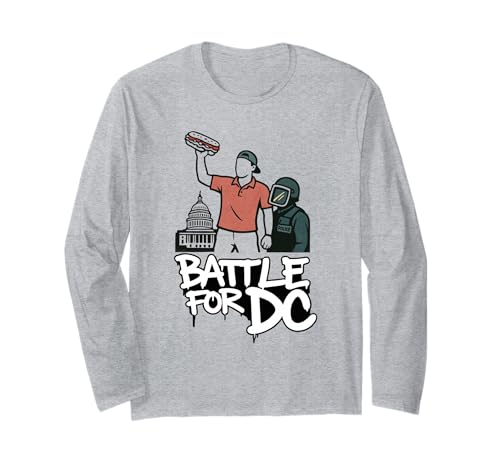 Sandwich Guy Battle for DC Sandwich Guy für Männer und Frauen Langarmshirt von DC sandwich guy Official Tees