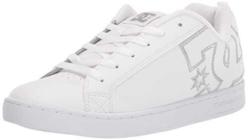 DC Damen Court Graffik Halbschuh Skate-Schuh, Weiß/Grau, 37 EU von DC