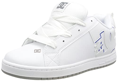 DC Herren Court Graffik Cupsole Skate-Schuh, Weiß, Königsgrau, 38 EU von DC