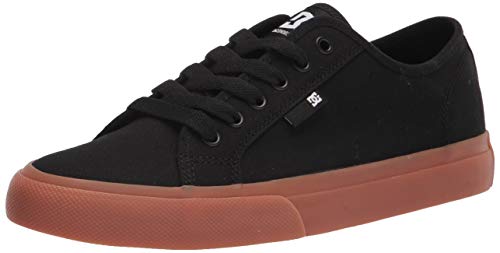 DC Herren Manueller Low Top Vegan Friendly Casual Skate Schuh, Schwarz/Gum, 39.5 EU von DC