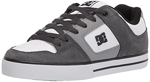 DC Shoes Herren Pure Skate-Schuh, Grau/Grau/Weiß, 47 EU von DC Shoes