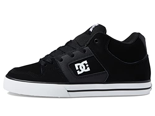 DC Herren Pure Mid Casual Skateschuh Skate-Schuh, schwarz/weiß, 44.5 EU von DC