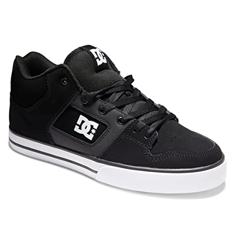 DC Herren Pure Mid Casual Skateschuh Skate-Schuh, schwarz/weiß, 41 EU von DC