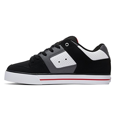 DC Herren Pure Skate-Schuh, Bianco Nero Rosso, 48 EU von DC