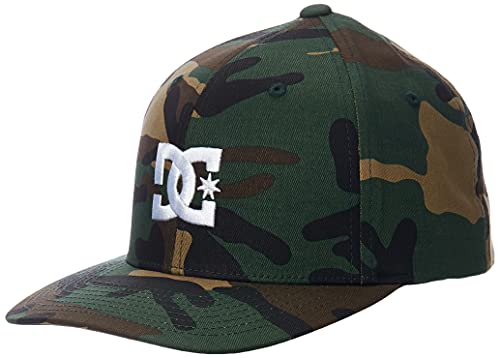 DC Shoes Herren Cap Star 2 Flex Fit Hat Baseballkappe, Camouflage, S/M von DC