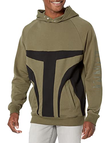 DC Herren Star Wars Mando Cb Pullover Hoodie Sweatshirt Kapuzenpullover, Efeugrün/schwarz, Medium von DC Shoes