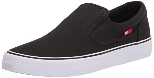 DC Herren Trase Slip-on Tx Skate Schuh, schwarz/weiß, 43 EU von DC