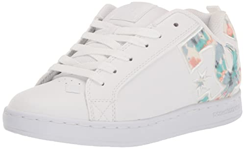 DC Women's Court Graffik Low Shoe Skate, White/Print, 6 UK von DC