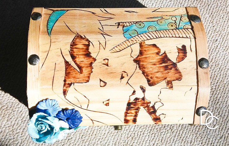 Alice Im Wunderland Gebrannte Box von DCDesignsCC