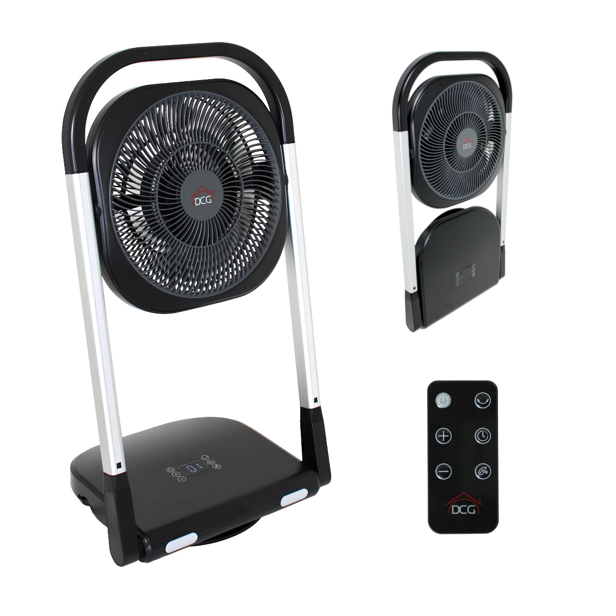 DCG VE1605TT Teleskopventilator faltbar Ventilator Fernbedienung Timer ⌀ 25,4 von DCG