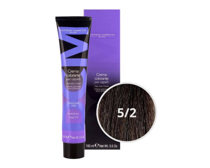 DCM Haarfarbe DCM Hair Color Cream Ammonia Free 5/2 Ash 100ml von DCM